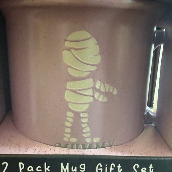 Halloween Ceramic Mugs Little Boo & Spooky Mummy Lavender 2-Pack Mug Gift Set - Picture 3 of 4